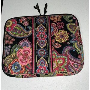Vera Bradley Floral Quilted Laptop Sleeve Case Zip Around Tablet Ipad